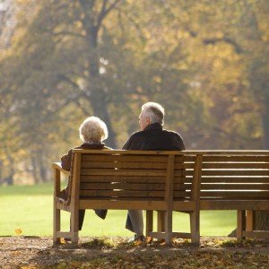Senior-couple-on-bench